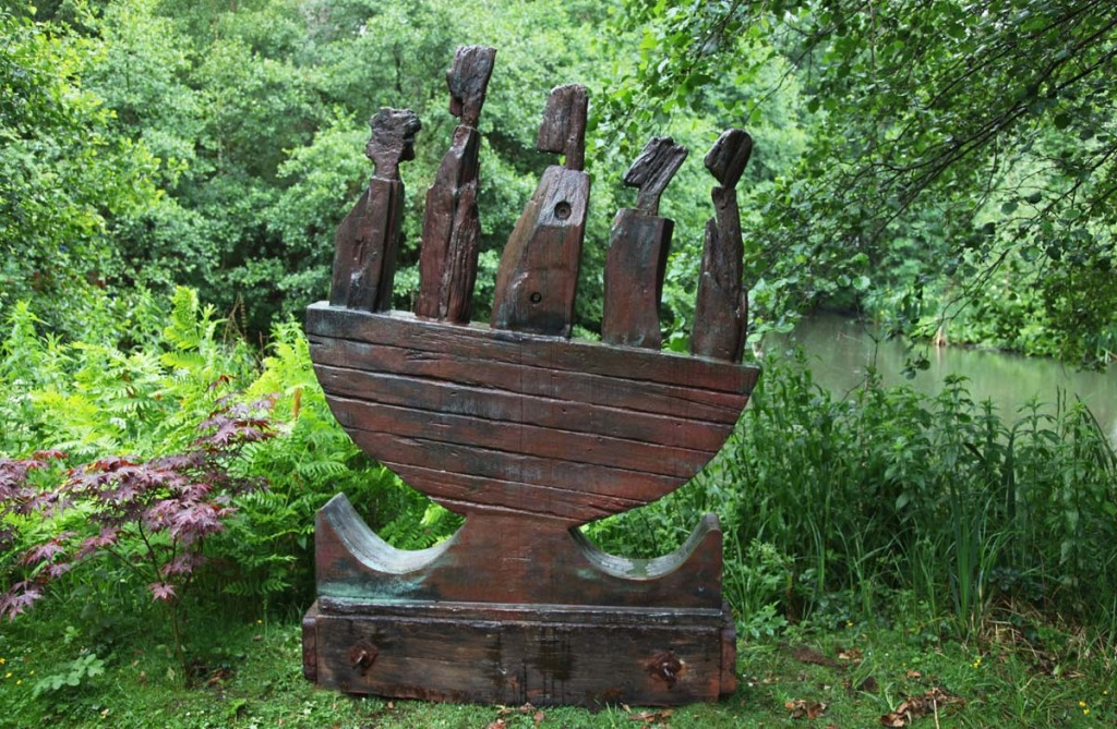 Stalik Boatman by Helen Sinclair - Showing the variation in colour within it's patina.